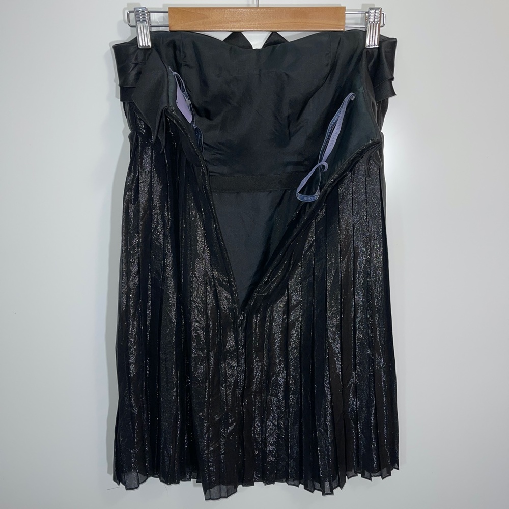 Vera Wang Lavender Label Silk Blend Pleated Mini Dress Size‎ Small - Picture 5 of 9